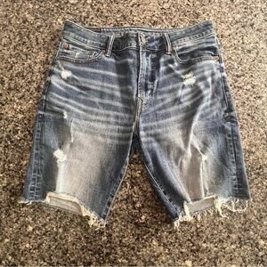 Men's American Eagle Distressed Denim Shorts - Size 33